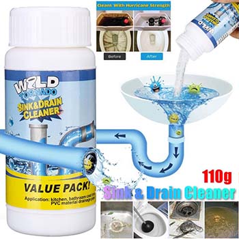 Pipe Drain Cleaner Kitchen Sink Toilet Drain Cleaner Block Unblock Powder Pipeline Clean Unblocker