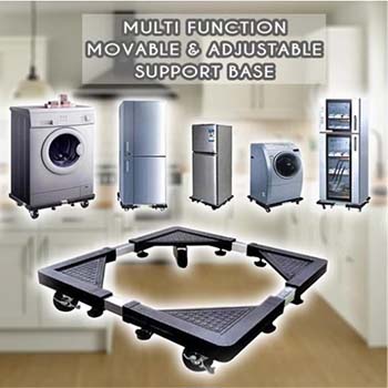 Movable Adjustable Refrigerator Fridge Stand