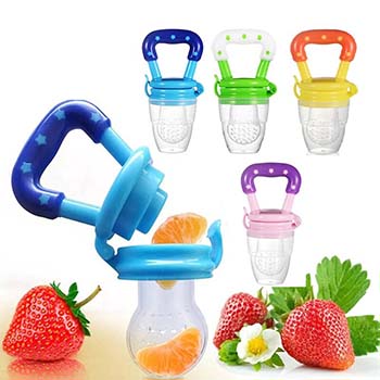 Baby Pacifier Fruit Vegetables Meat Feeder Nibbler Silicone