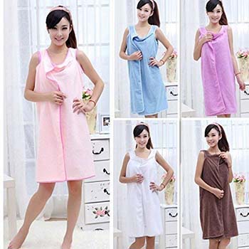 Cotton Microfiber Bath Towel Beach Wear Bath Gown