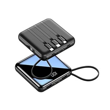 Mini Power Bank, 20000mAh Portable Charger 4 in 1 Fast Charging Digital Power Bank